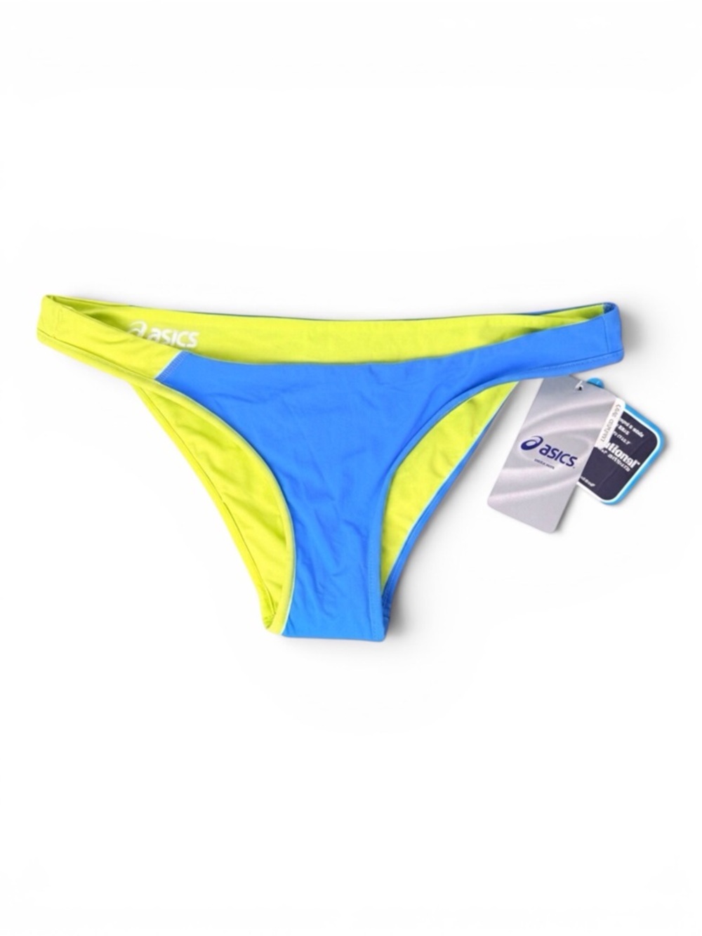ASICS Kanani Reversible Bikini Bottom R. Blue/Lime Green Sizes-M/XL NWT